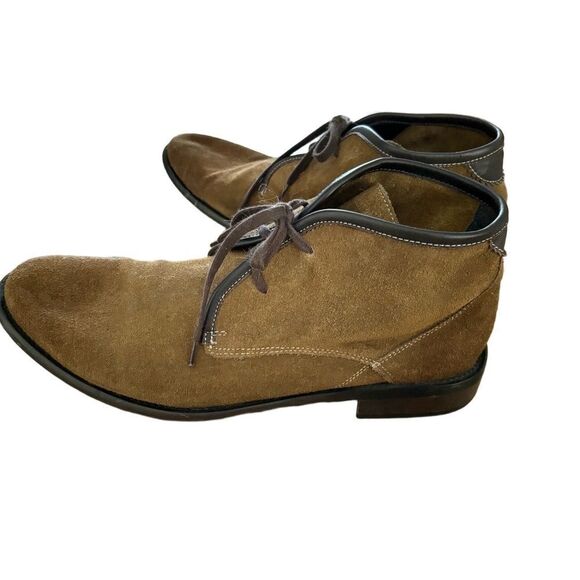 Bacco Bucci Other - Bacco Bucci Mens Chukka Boots Size 11 Brown Suede Classic Lace-Up Versatile